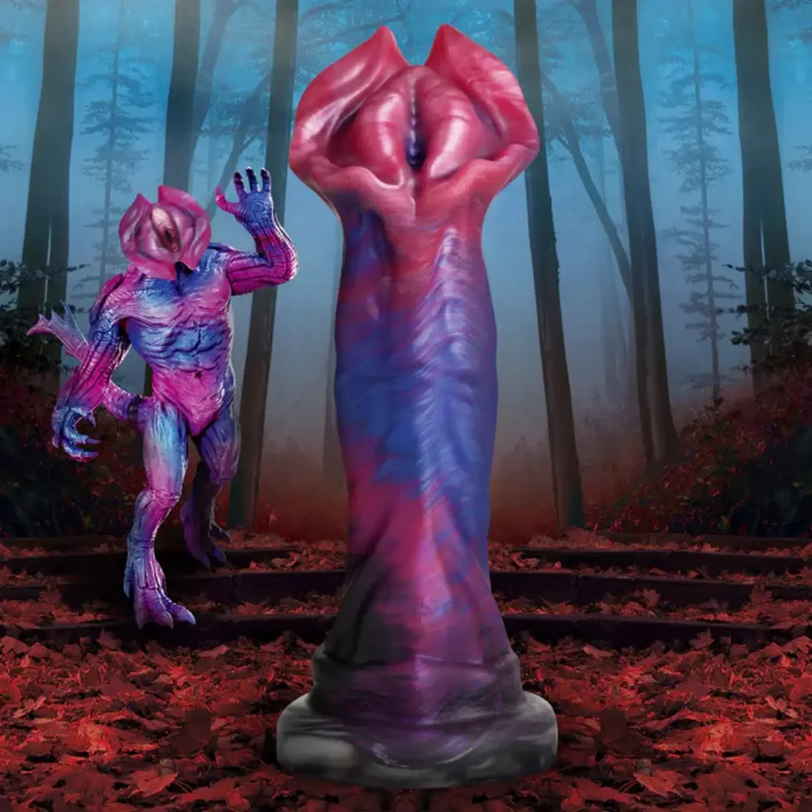 Creature Cocks Demogorgon Silicone Dildo - Multicolor