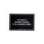 Assholes Live Forever Whore Home Doormat - Black - Bulk