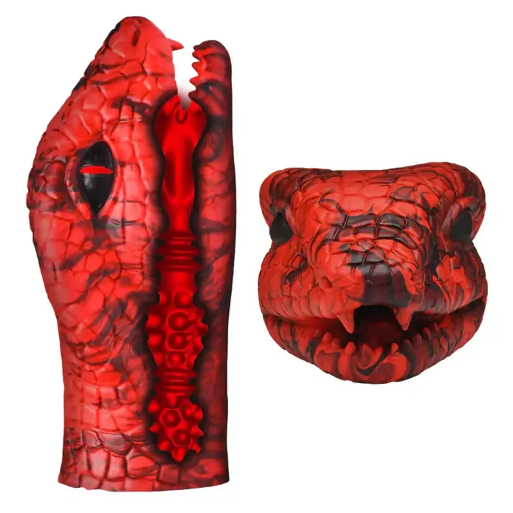 Creature Cocks Serpentine Stroker Silicone Masturbator - Red
