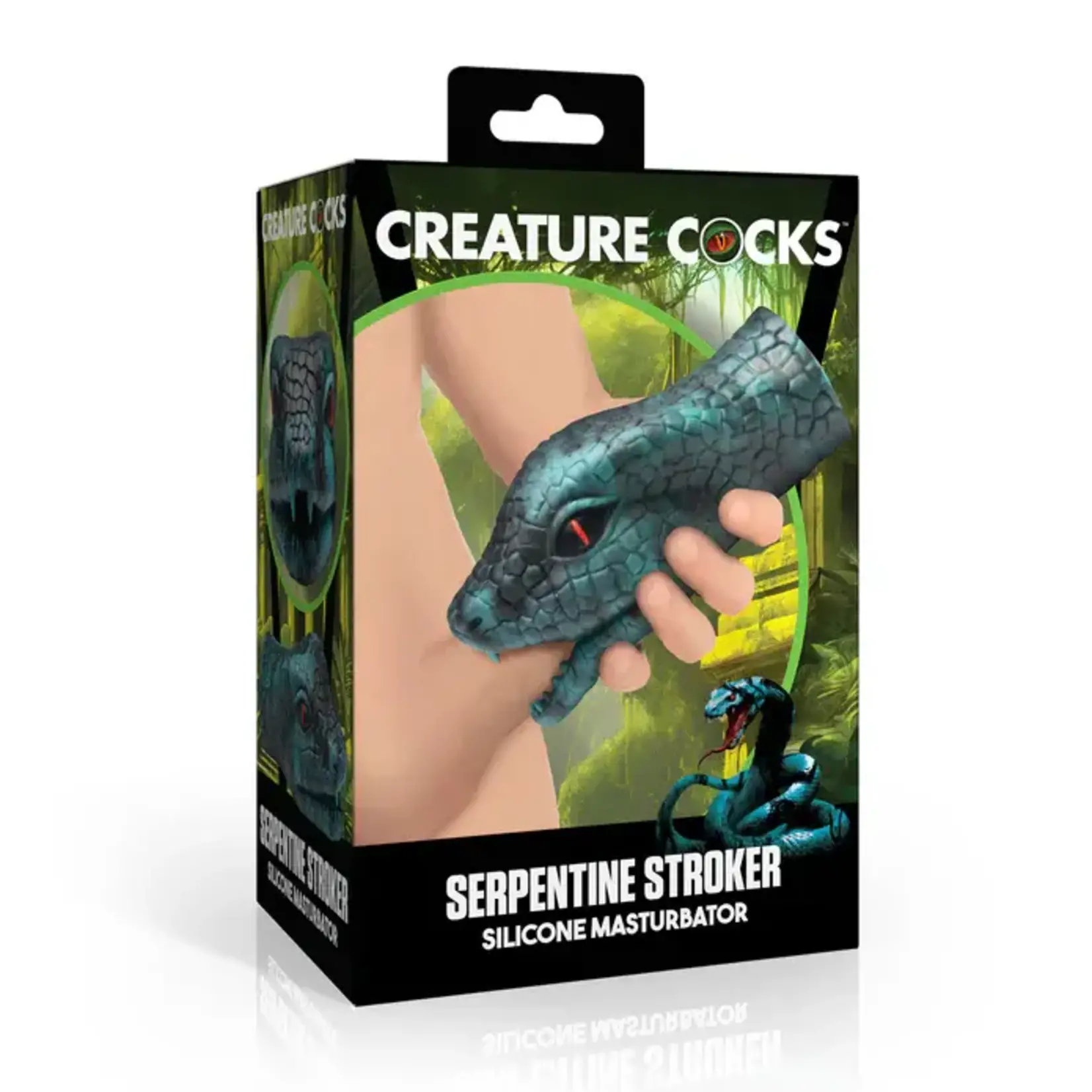 Creature Cocks Serpentine Stroker Silicone Masturbator - Green