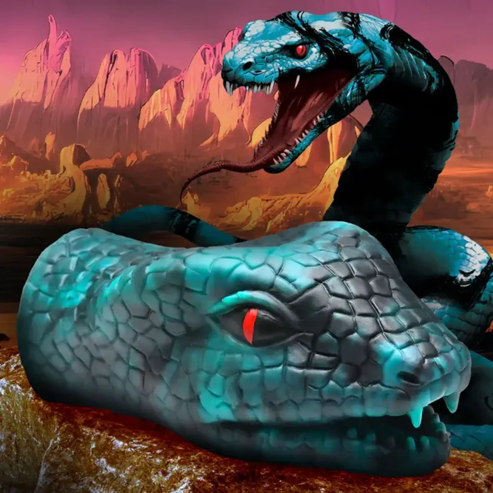 Creature Cocks Serpentine Stroker Silicone Masturbator - Green