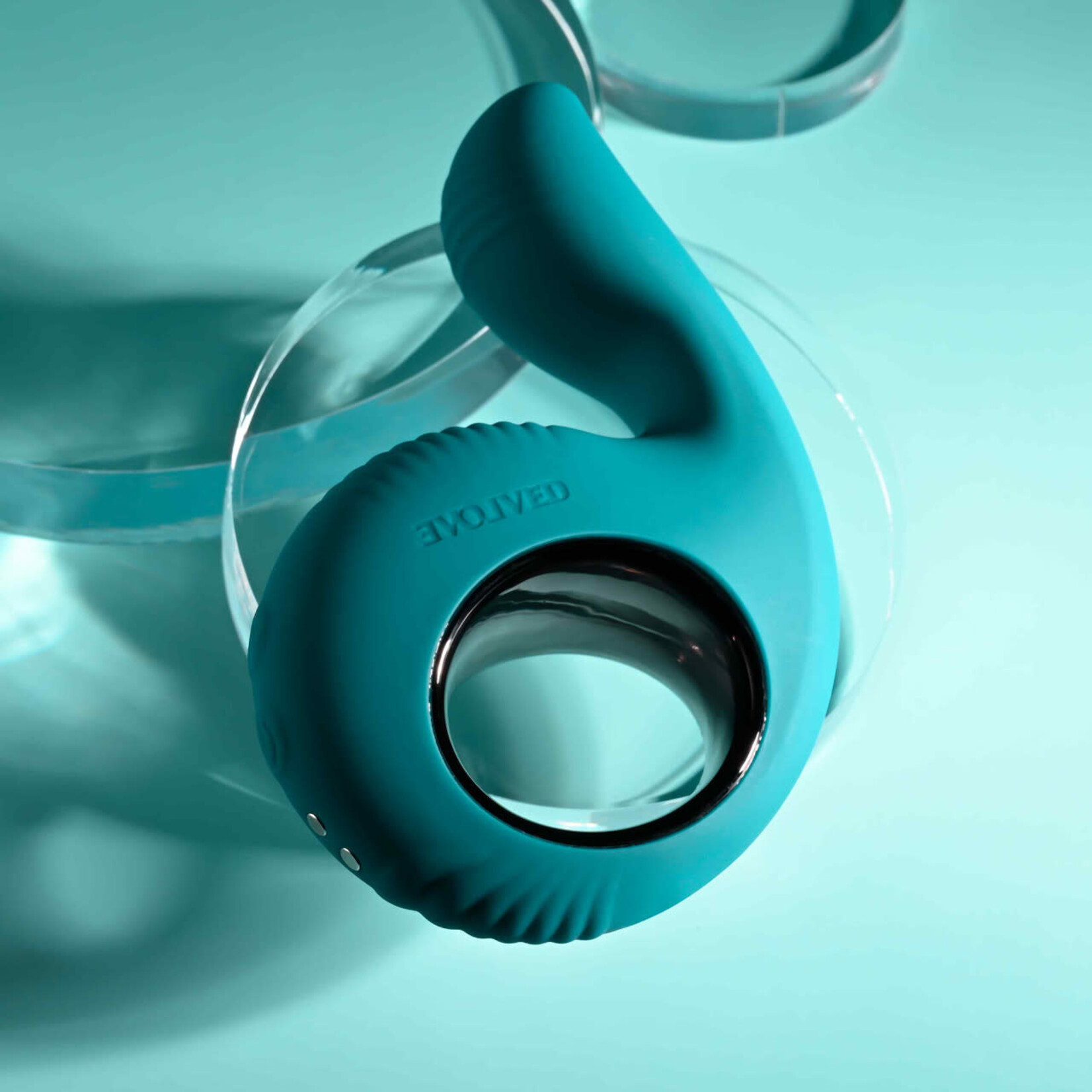 Thumbs Up Rechargeable Silicone Vibrator - Green