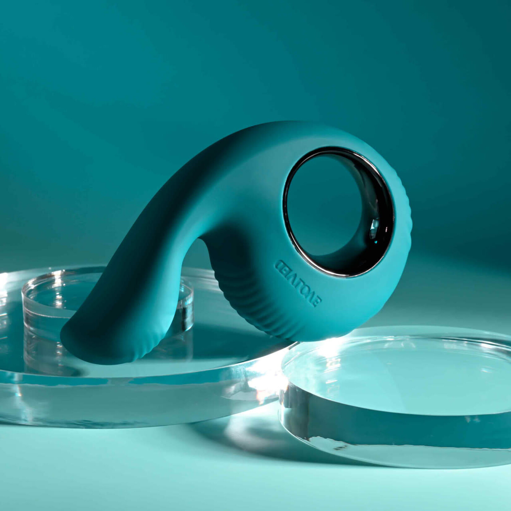 Thumbs Up Rechargeable Silicone Vibrator - Green