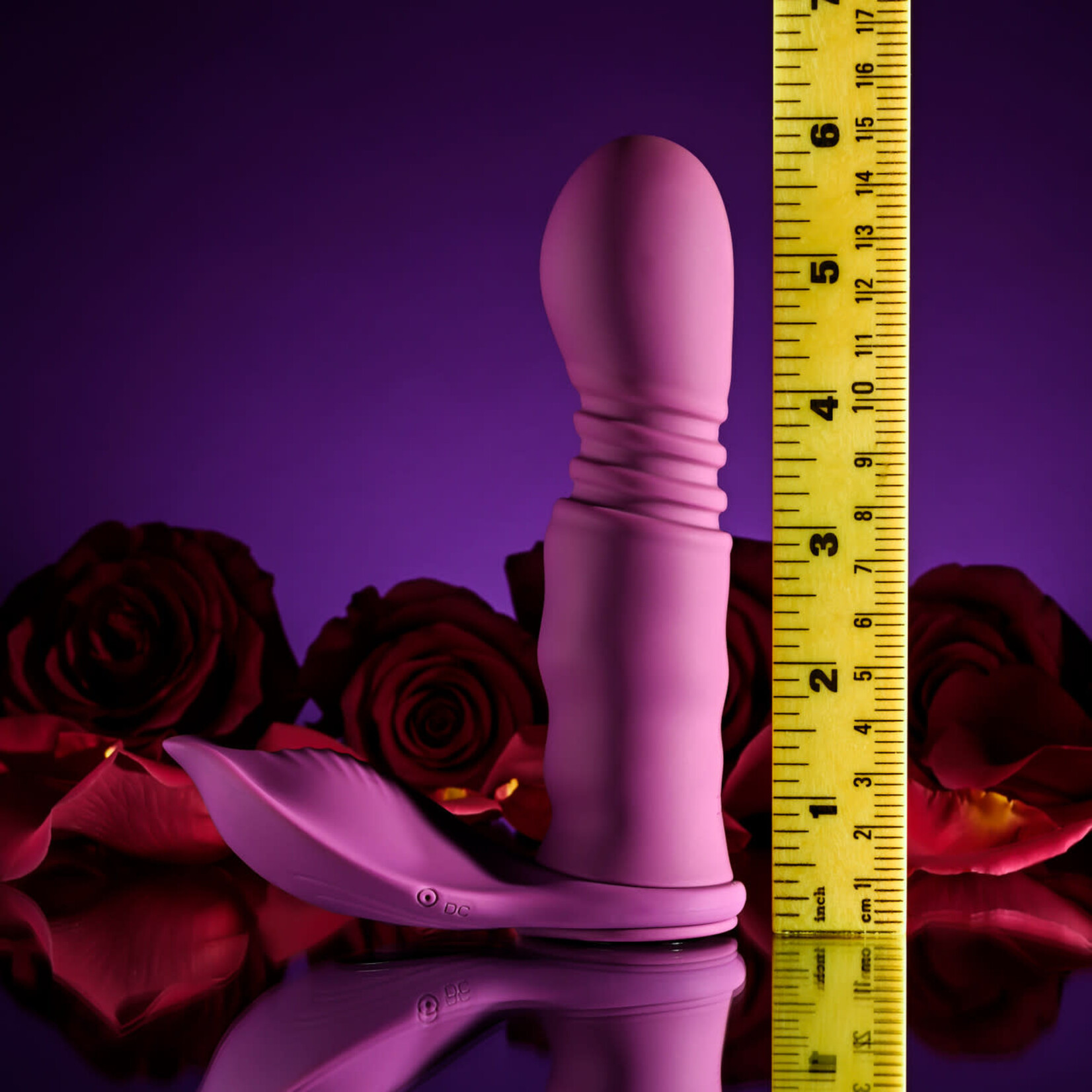 Playboy Match Play Rechargeable Silicone Dual Vibrator - Purple