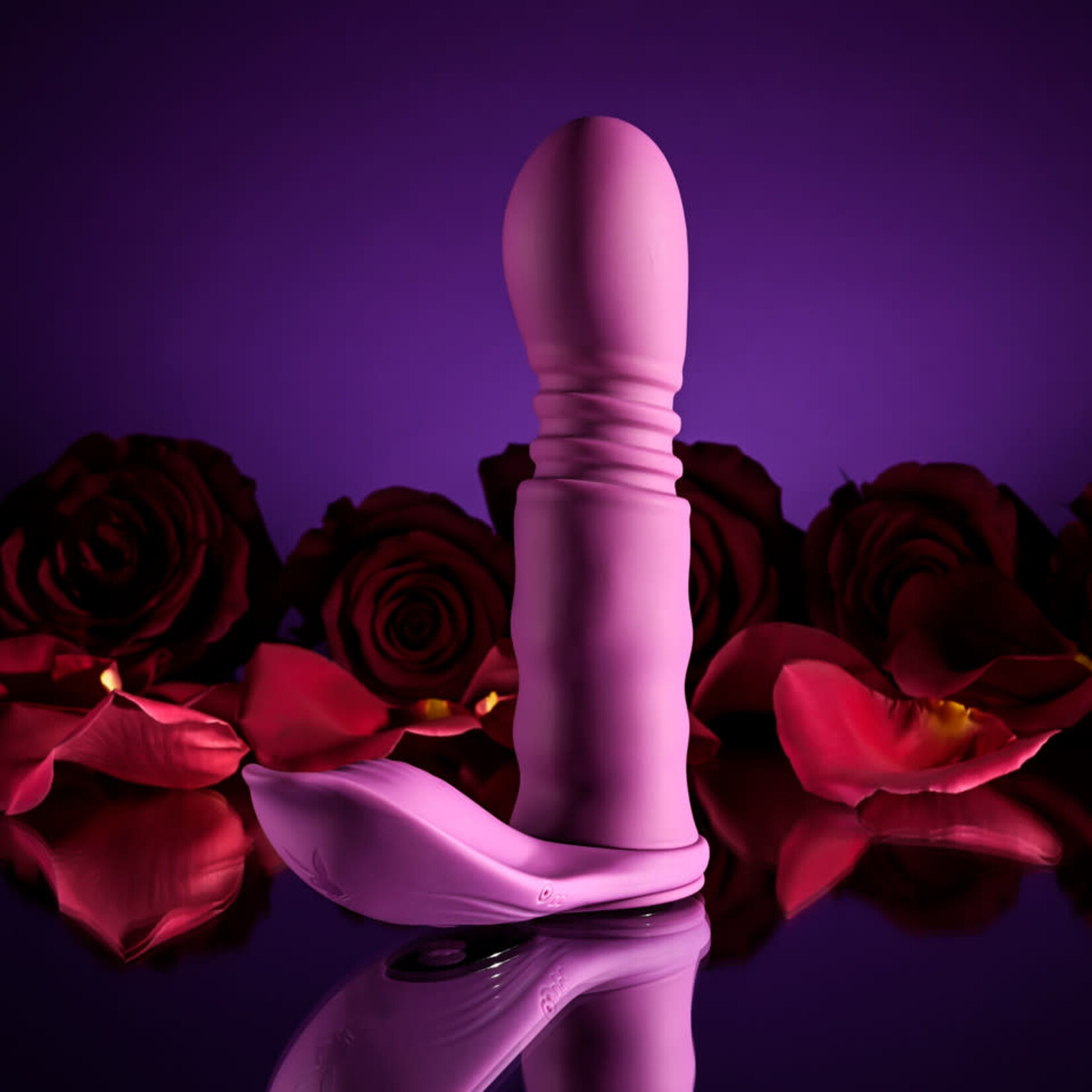 Playboy Match Play Rechargeable Silicone Dual Vibrator - Purple