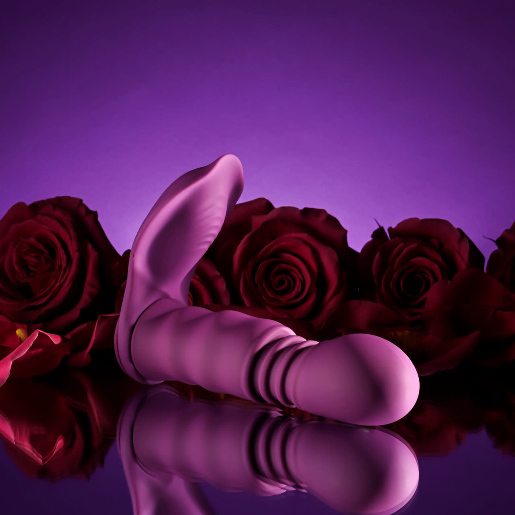 Playboy Match Play Rechargeable Silicone Dual Vibrator - Purple