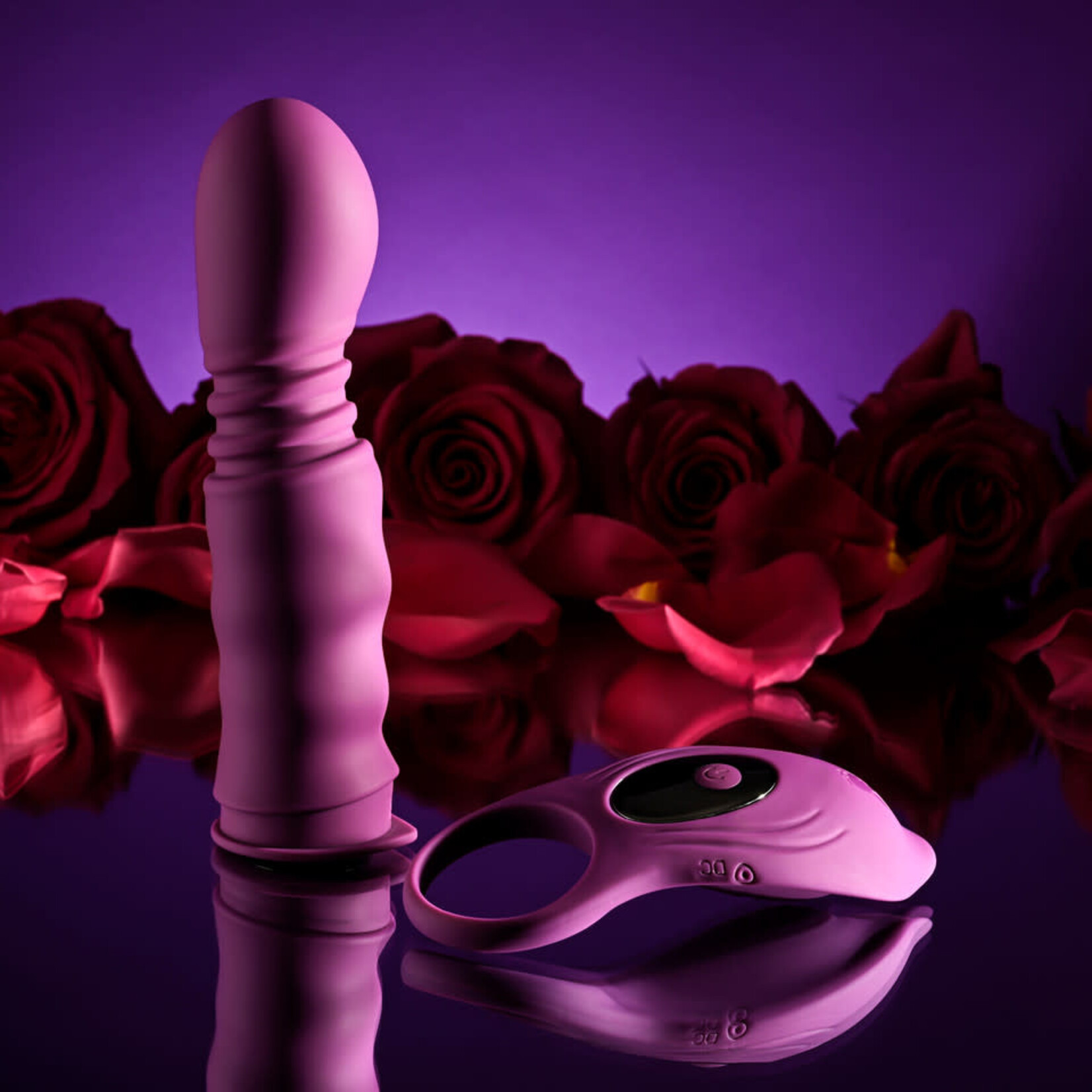 Playboy Match Play Rechargeable Silicone Dual Vibrator - Purple