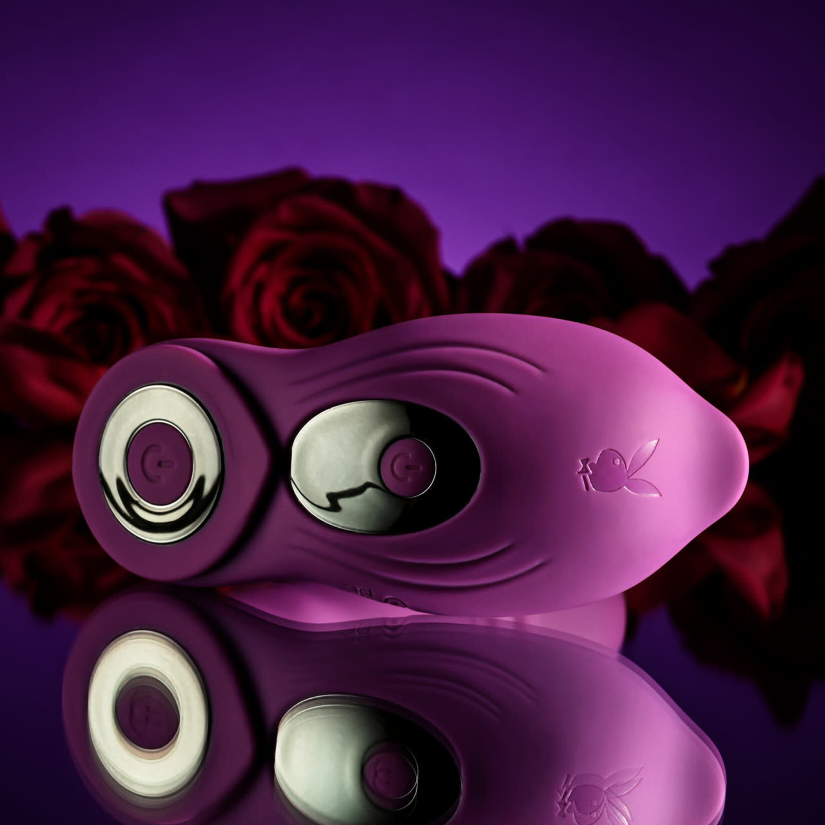Playboy Match Play Rechargeable Silicone Dual Vibrator - Purple