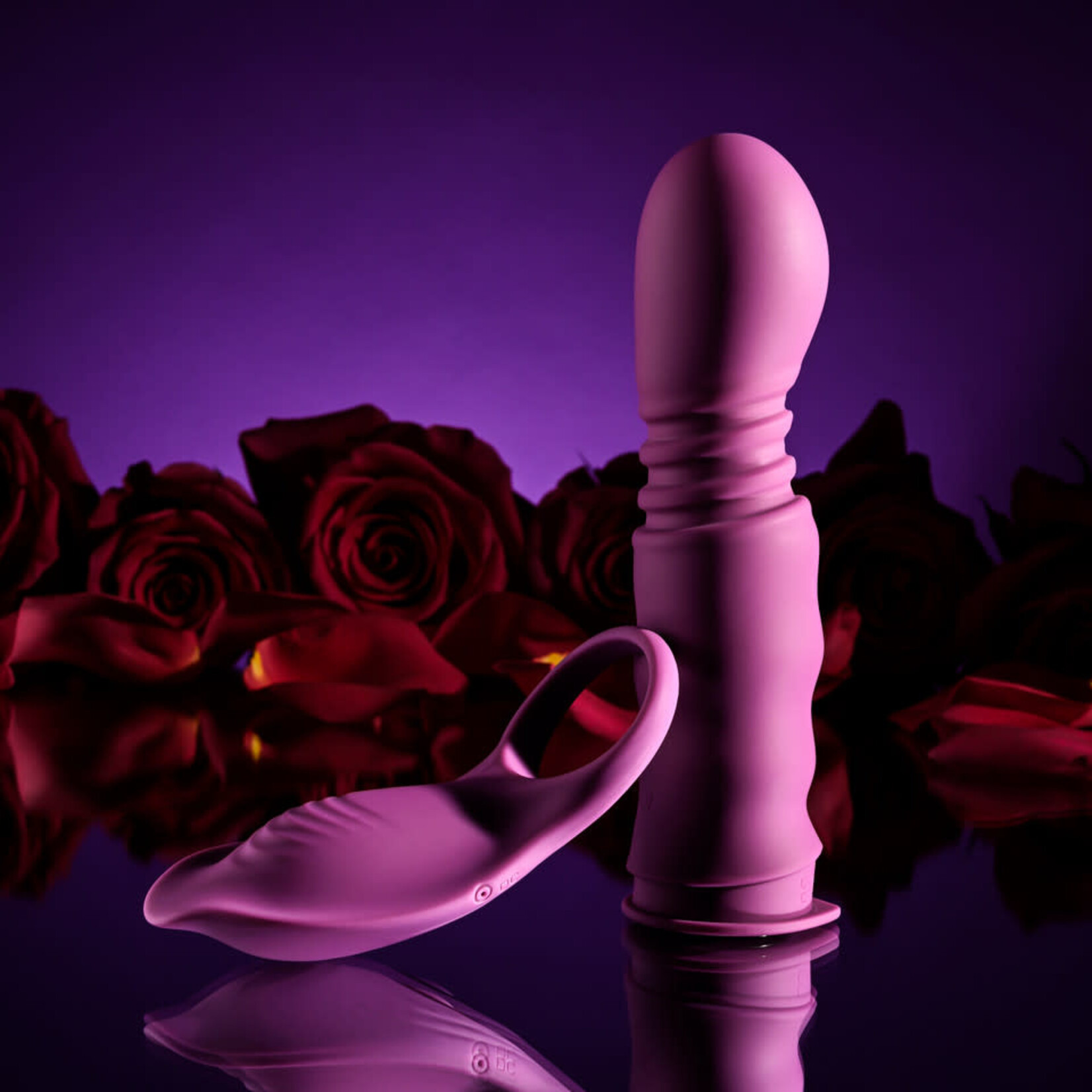 Playboy Match Play Rechargeable Silicone Dual Vibrator - Purple