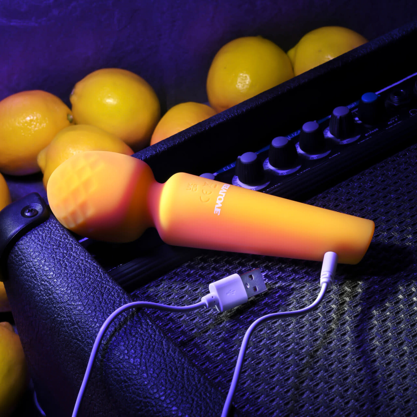 Evolved Sunshine Rechargeable Silicone Wand Vibrator Yellow