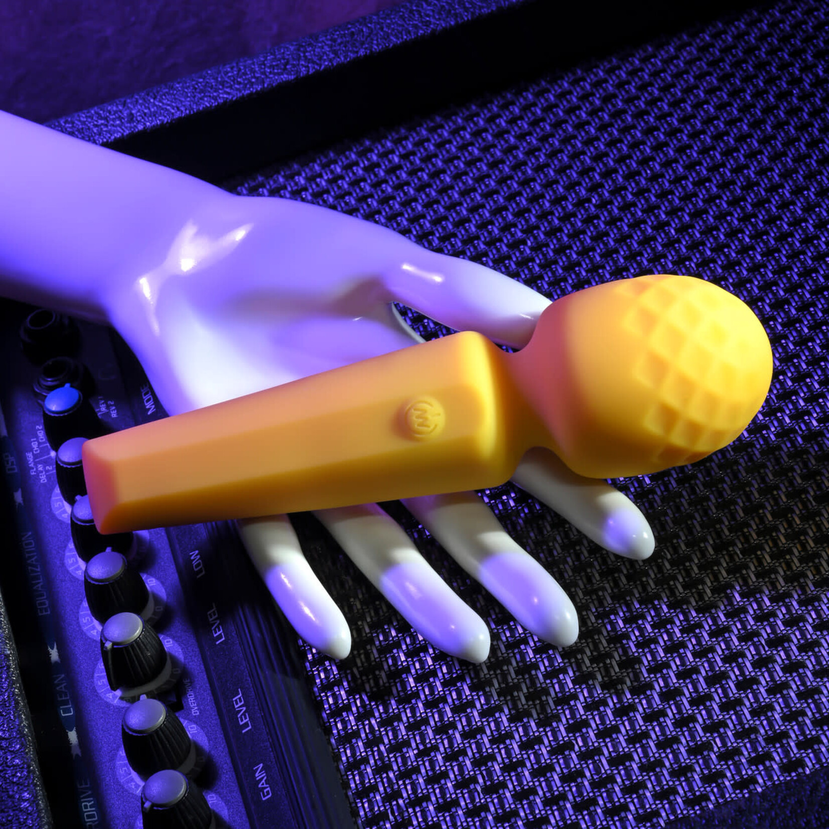 Evolved Sunshine Rechargeable Silicone Wand Vibrator Yellow