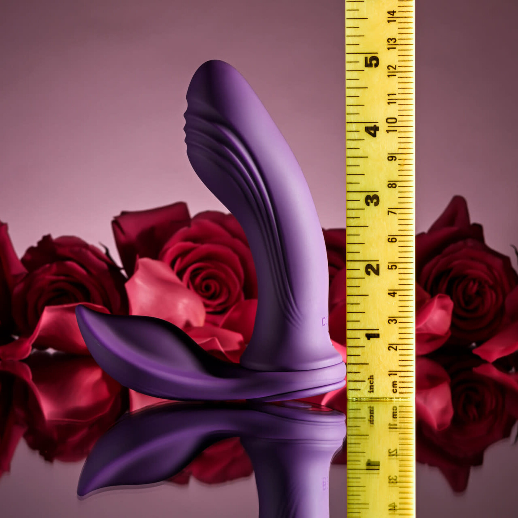 Playboy Mix & Match Silicone Rechargeable Dual Vibrator - Purple