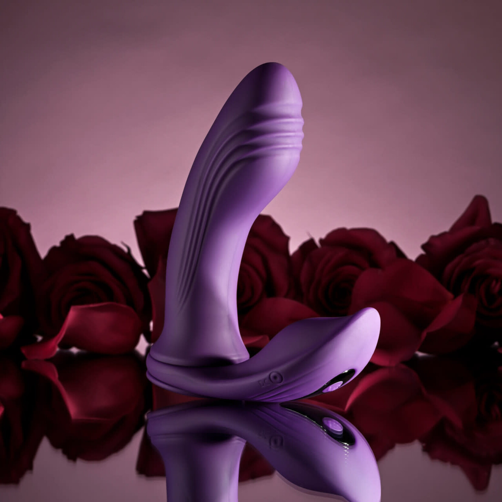 Playboy Mix & Match Silicone Rechargeable Dual Vibrator - Purple