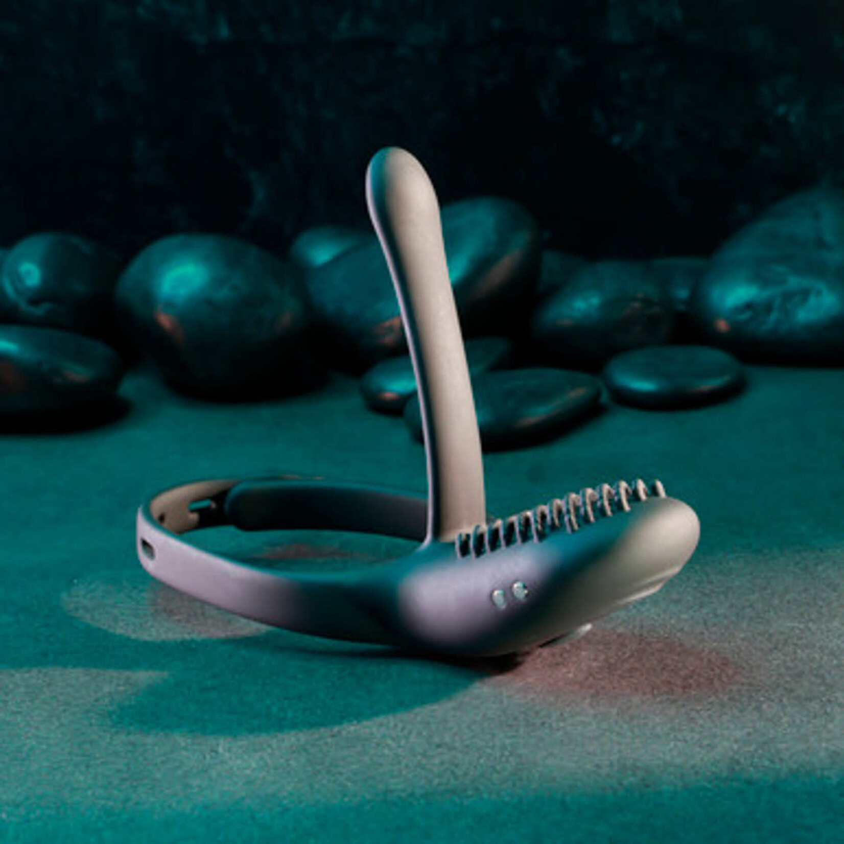 Zero Tolerance Mr. Tickler Rechargeable Silicone Cock Ring with Remote Control - Black