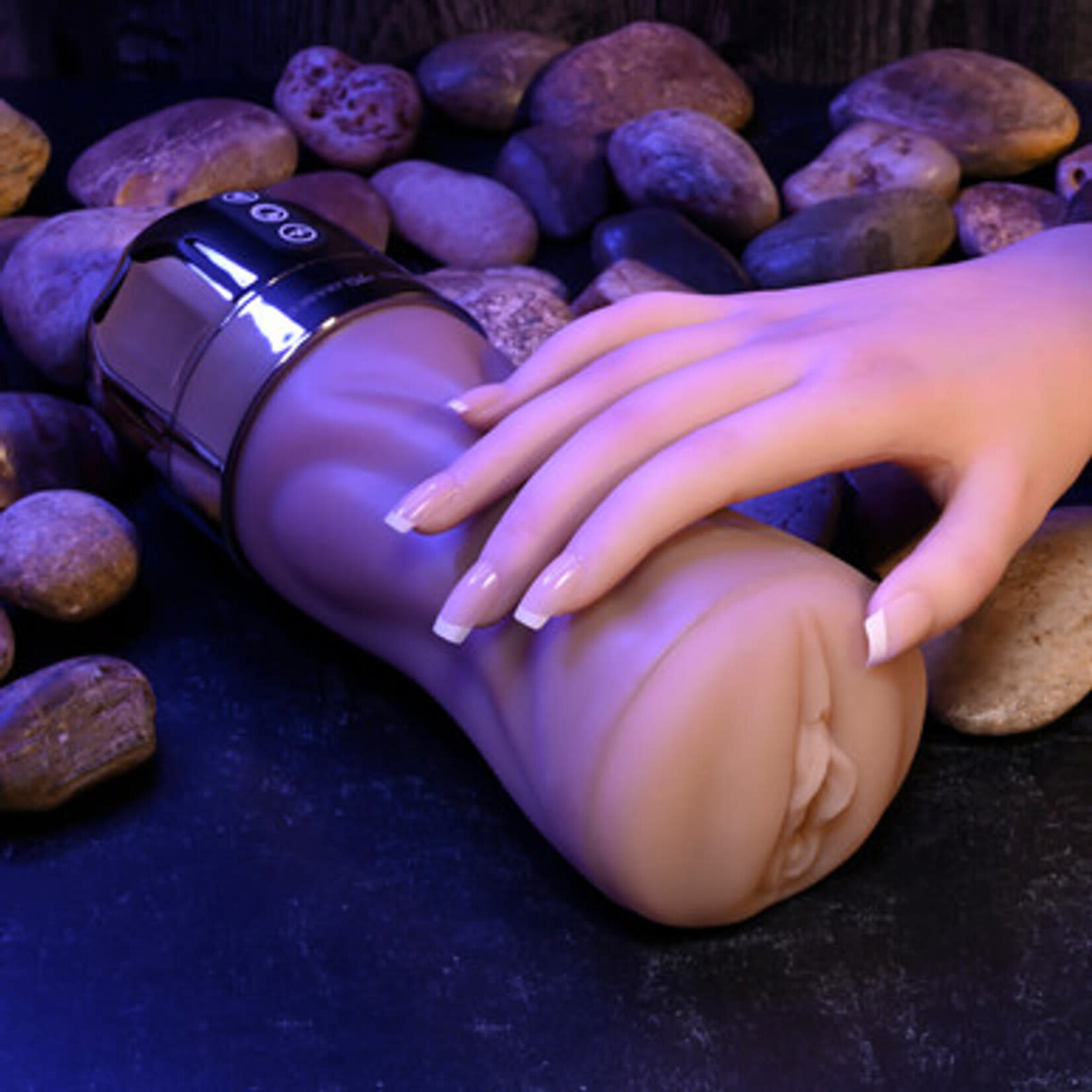 Zero Tolerance Tight Lipped Rechargeable Pussy Masturbator - Vanilla