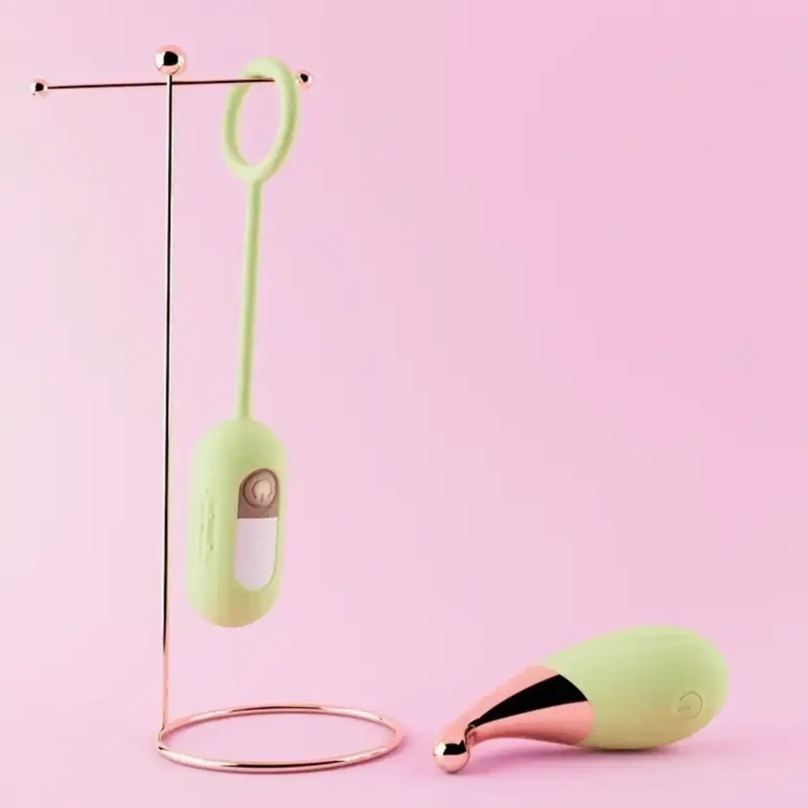 Play with Me Blooming Bliss Rechargeable Silicone Mini Vibrator - Green