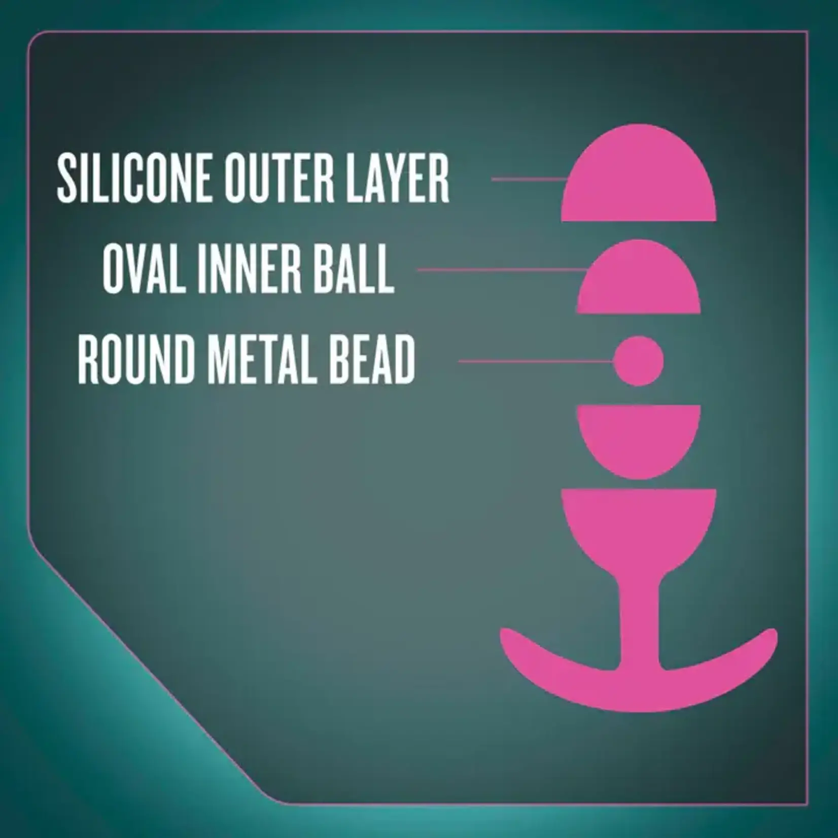 Anal Adventures Matrix Nebula Plug Silicone Anal Plug - Lunar Blue
