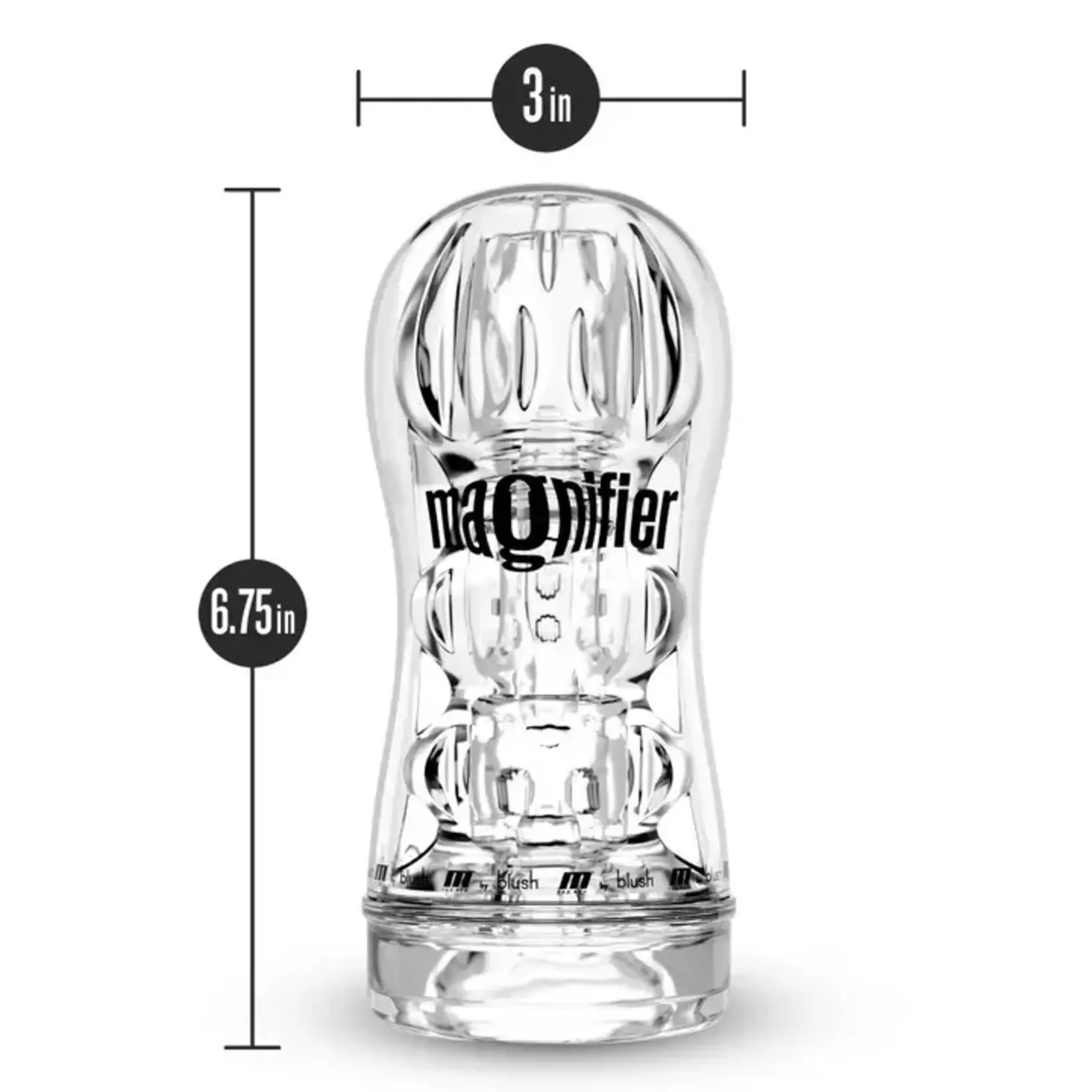 M for Men Soft and Wet Magnifier Stroker - Clear