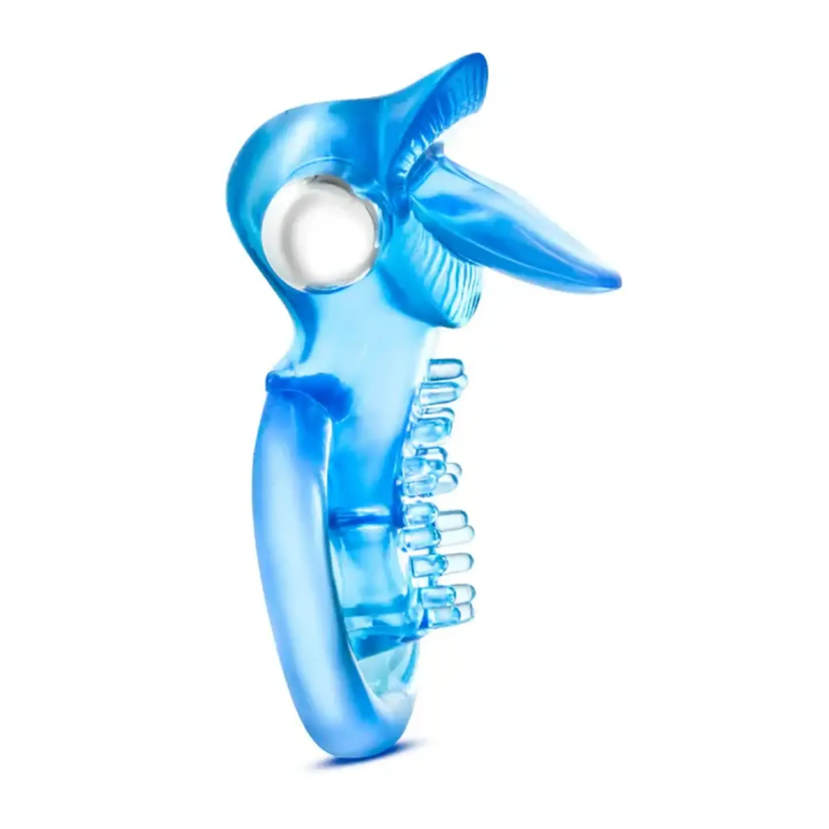 Stay Hard Vibrating Tongue Ring - Blue