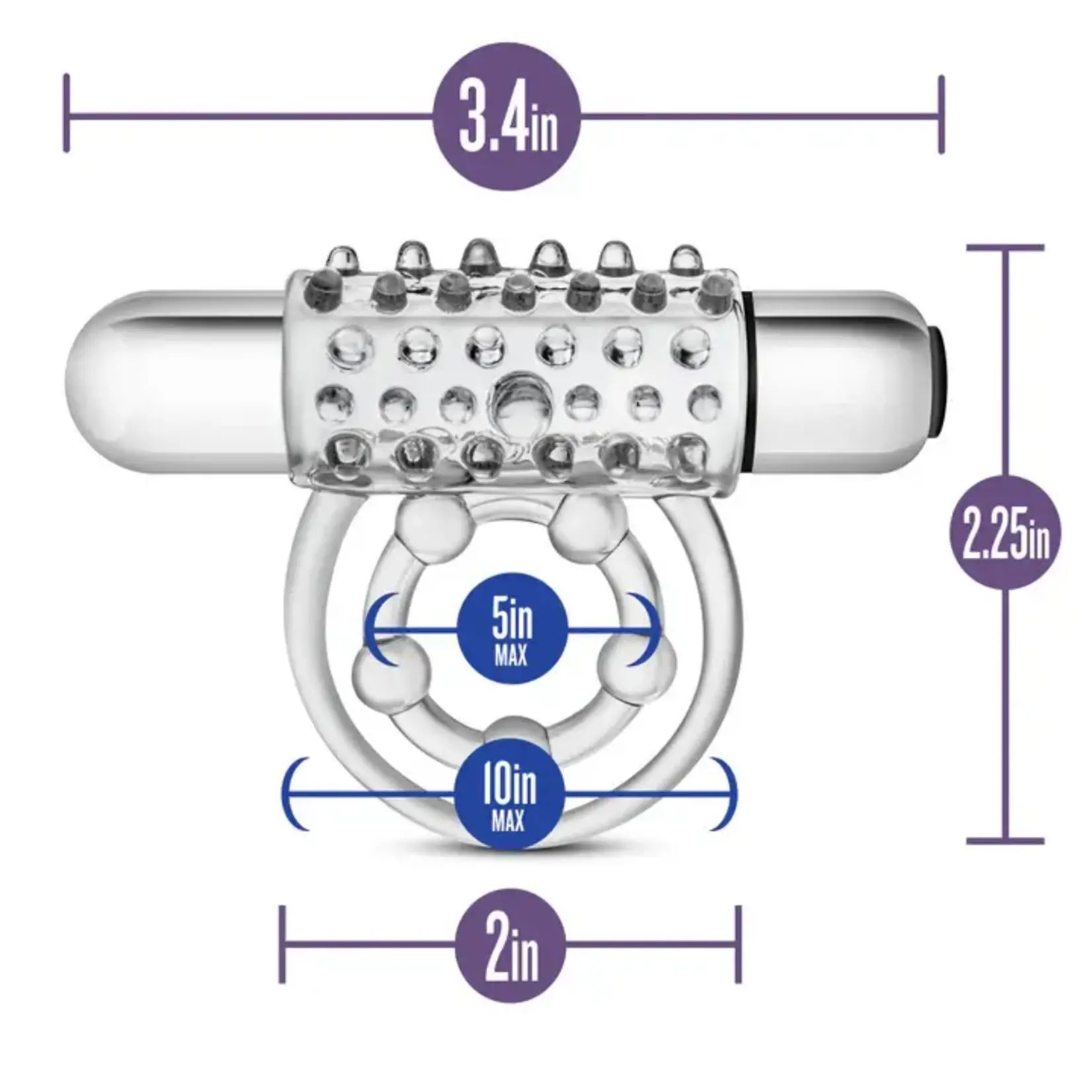 Stay Hard Vibrating Super Clitifier-Clear