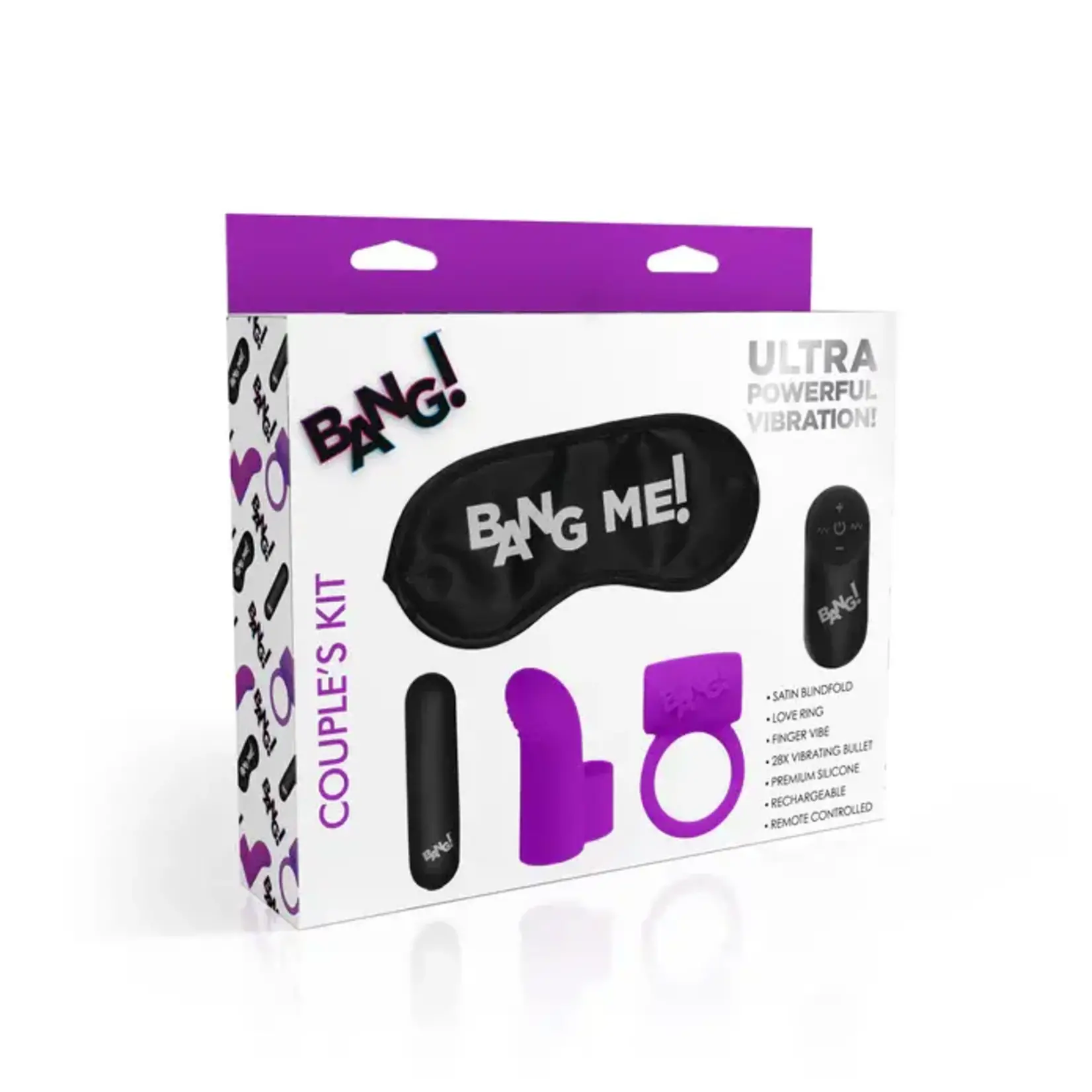 Bang! Couple's Love Ring Kit (Set of 4) - Purple