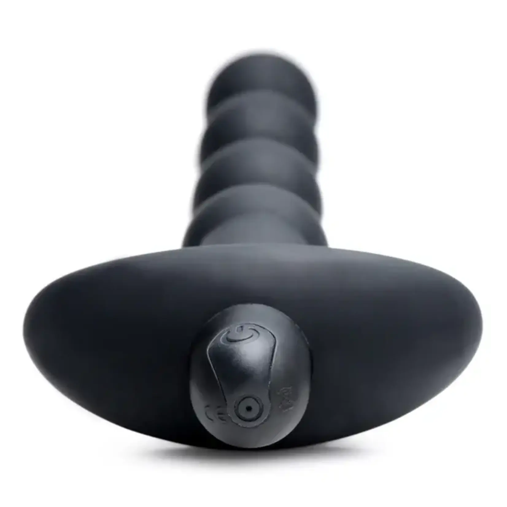 Bang! Vibrating Silicone Rechargeable Anal Beads With Remote Control - Black