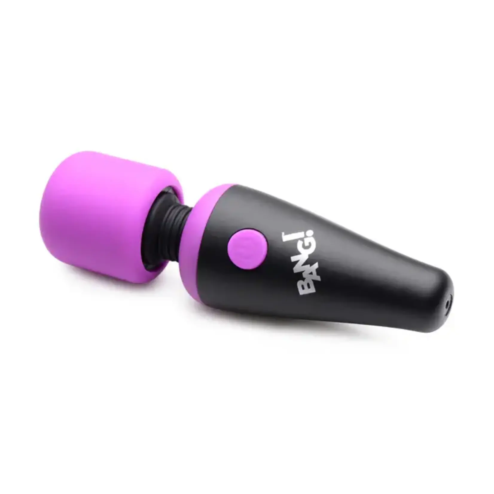 Bang! 10X Vibrating Mini Rechargeable Silicone Wand Massager- Purple