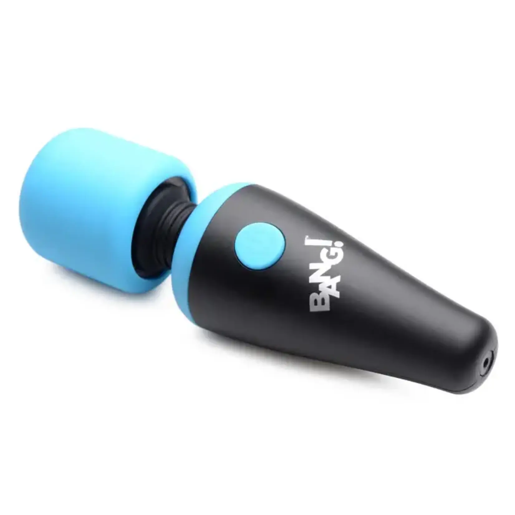 Bang! 10X Vibrating Mini Rechargeable Silicone Wand Massager - Blue