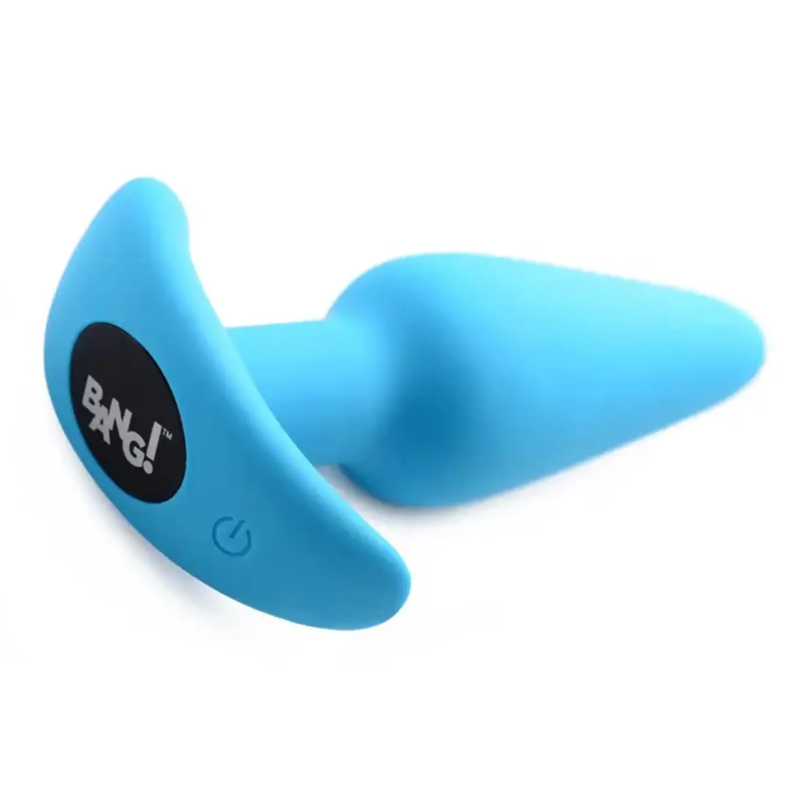 Bang! 21x Vibrating Silicone Rechargeable Butt Plug with Remote Control - Blue
