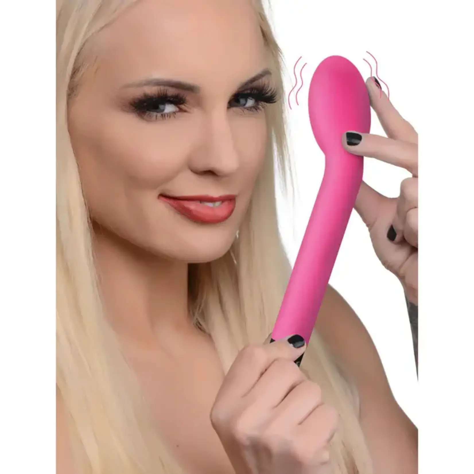 Bang! 10X Rechargeable Silicone G-Spot Vibrator - Pink