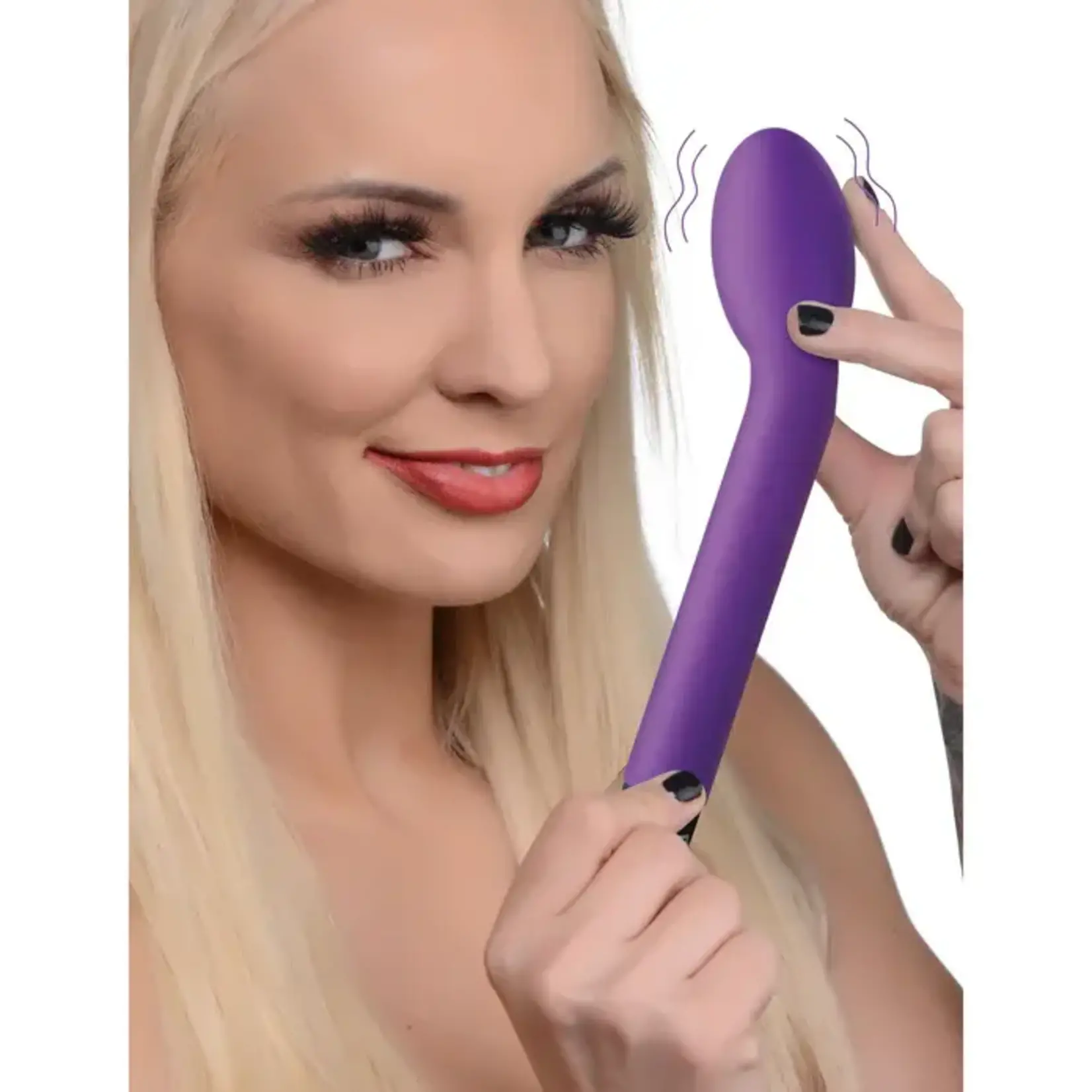 Bang! 10X Rechargeable Silicone G-Spot Vibrator - Purple