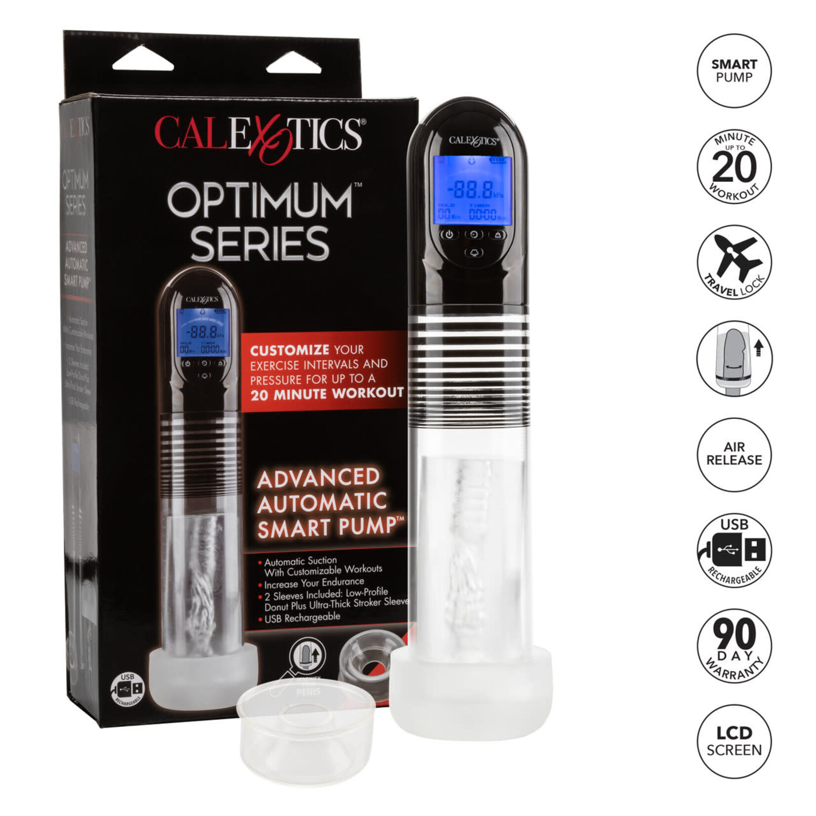 Optimum Series Rechargeable Advanced Automatic Smart Pump - Clear