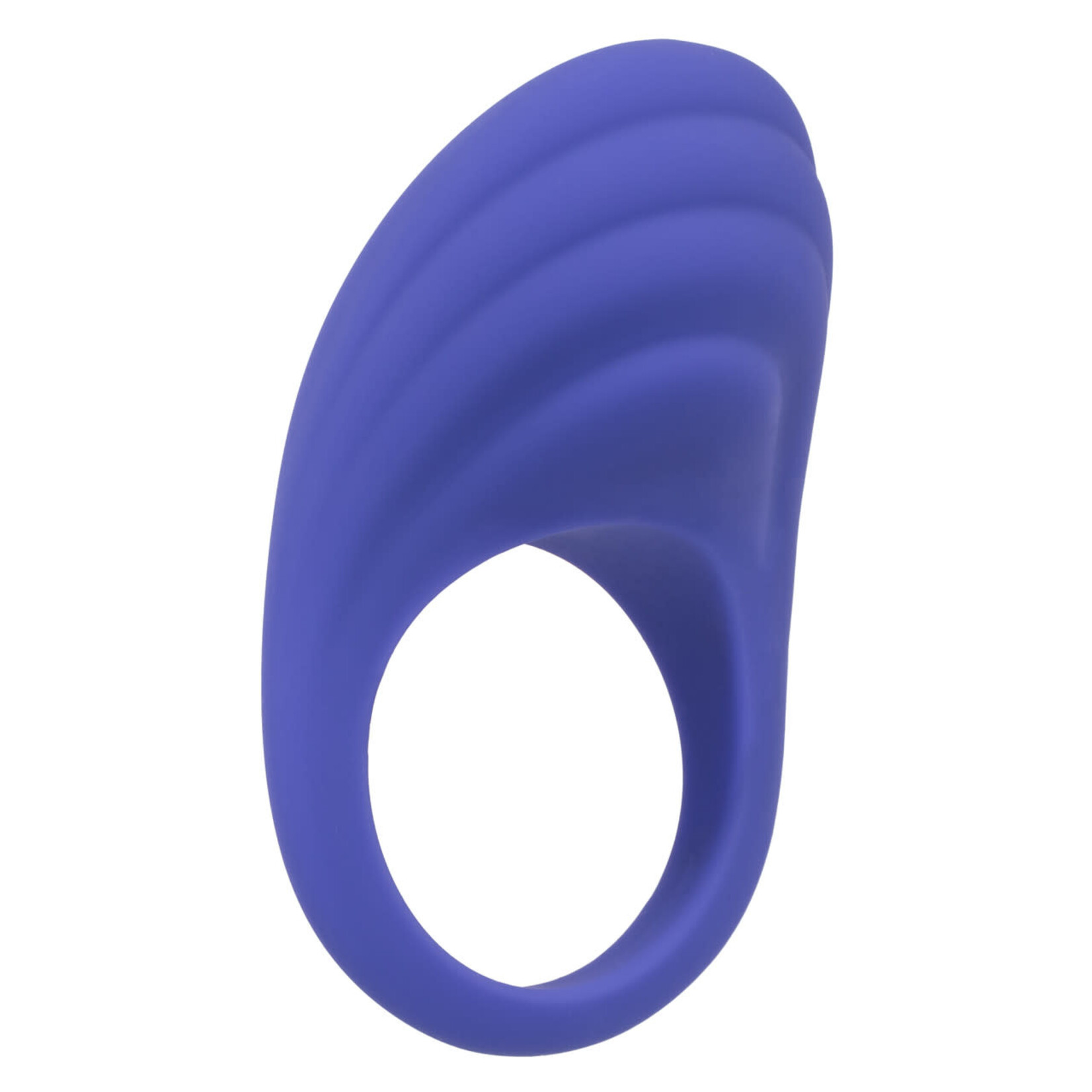 CalExotics Connect Couples Ring Rechargeable Silicone App Compatible Cock Ring with Remote - Purple