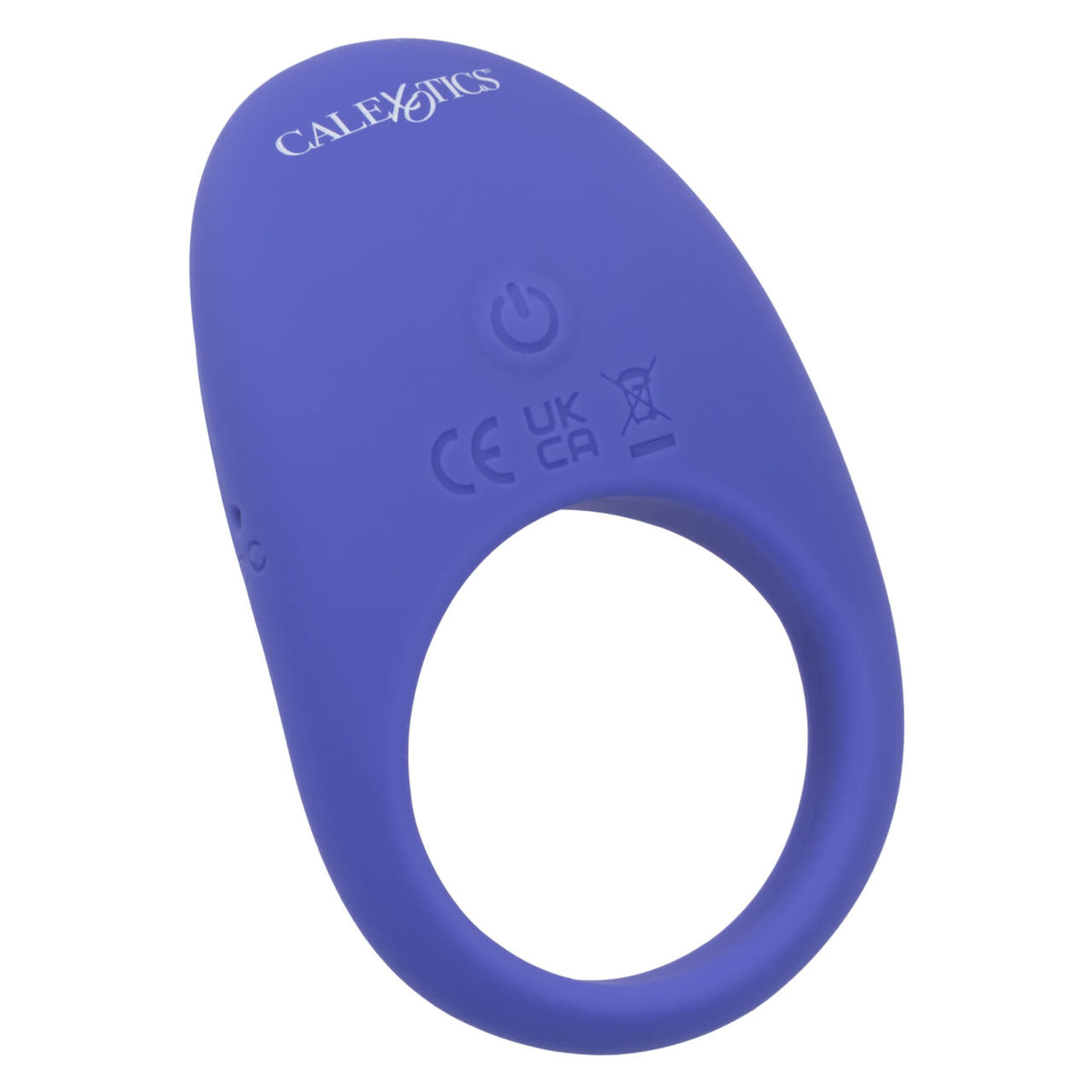 CalExotics Connect Couples Ring Rechargeable Silicone App Compatible Cock Ring with Remote - Purple