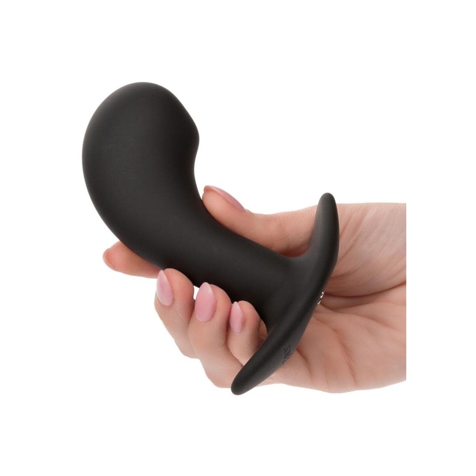 Rock Bottom Curved Rechargeable Silicone Probe - Black
