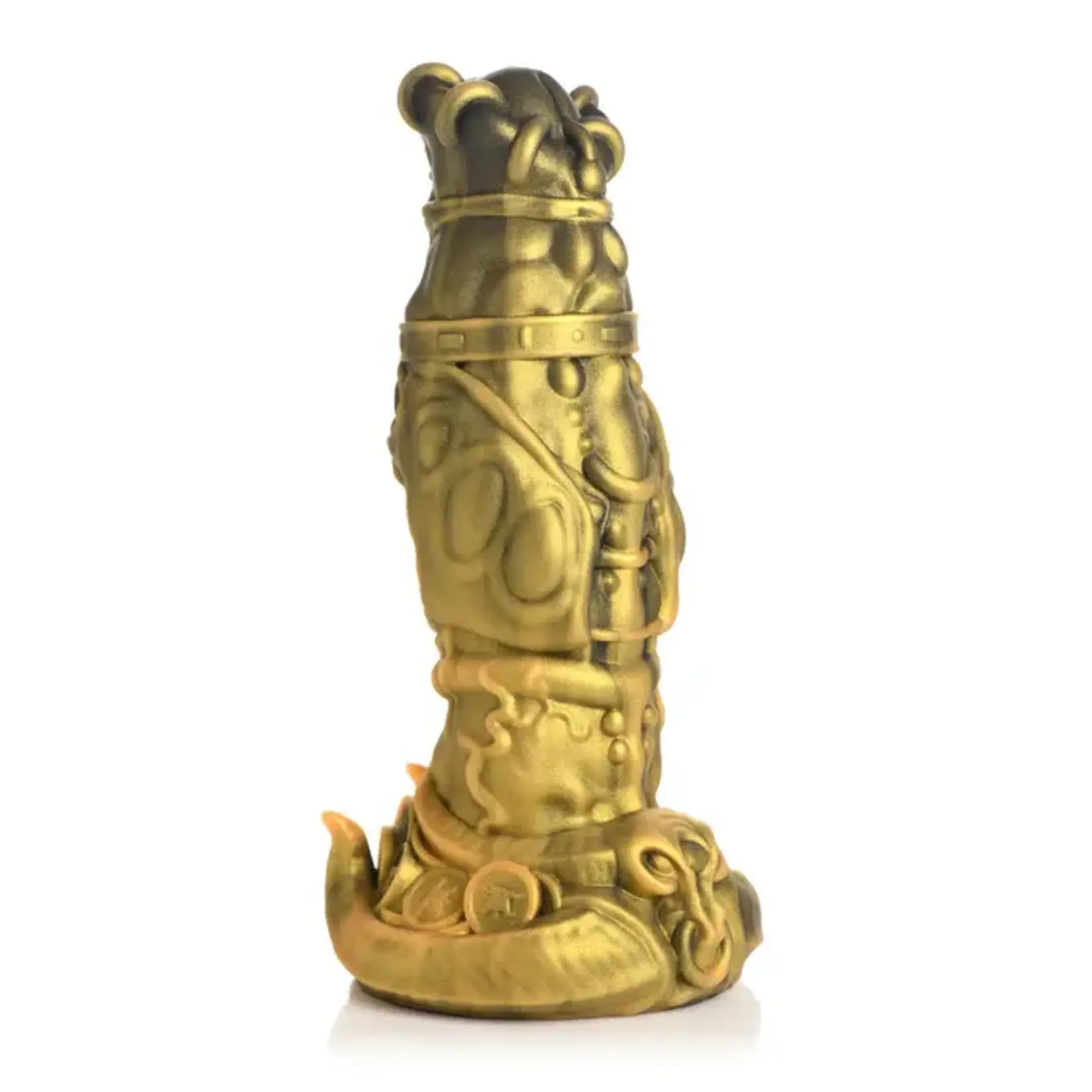 Creature Cock King Minotaur Silicone Dildo - Gold