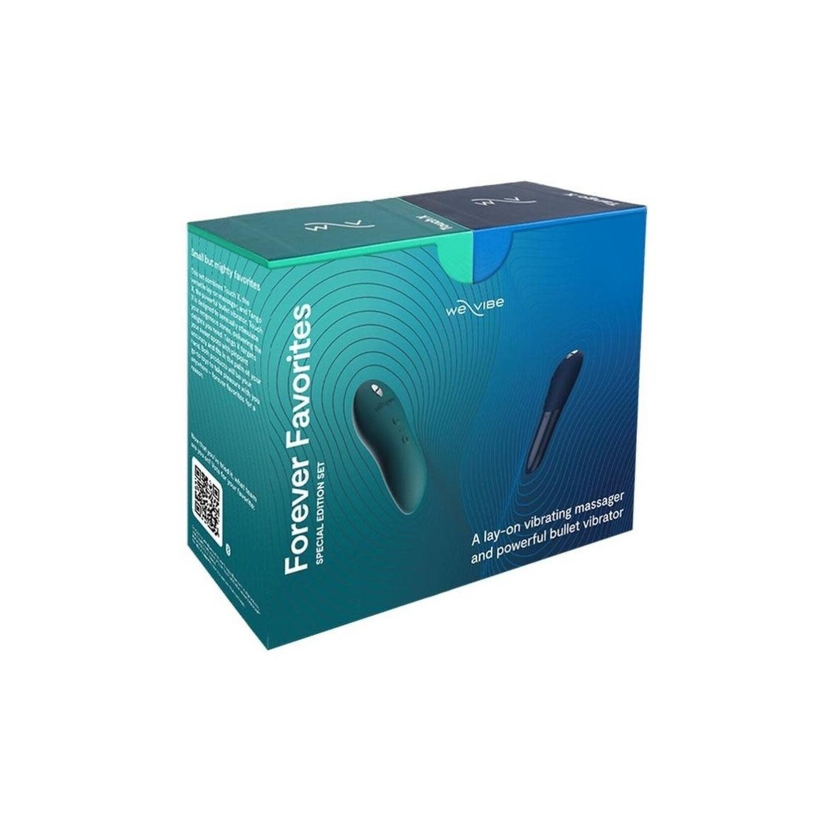 We-Vibe Forever Favorites Set Silicone Rechargeable Touch X and Tango X - Blue/Green