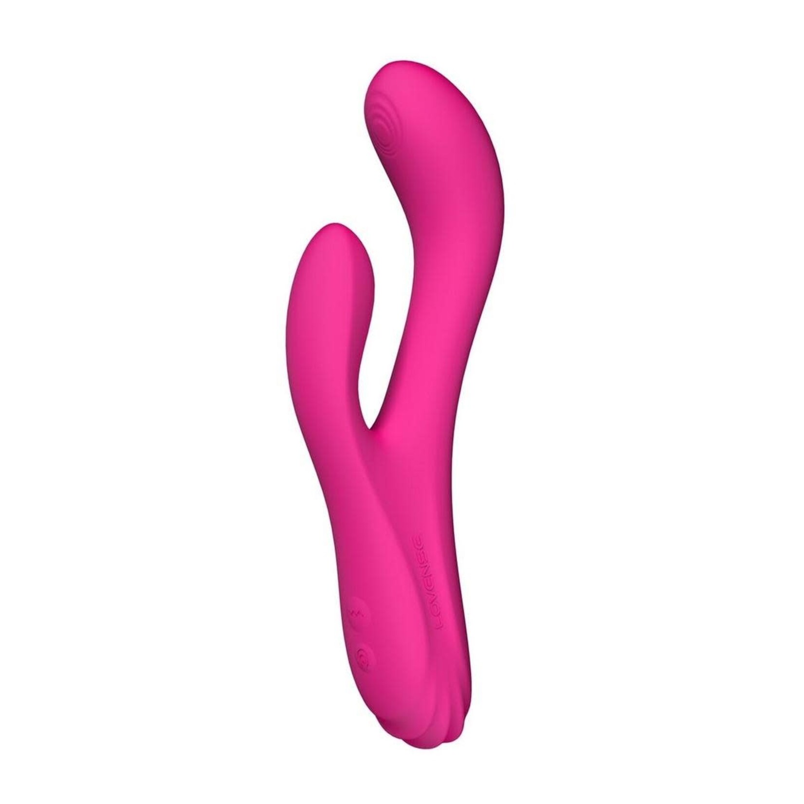 Lovense OSCI 3 Rechargeable Silicone G-Spot Vibrator With Clitoral Stimulator - Pink