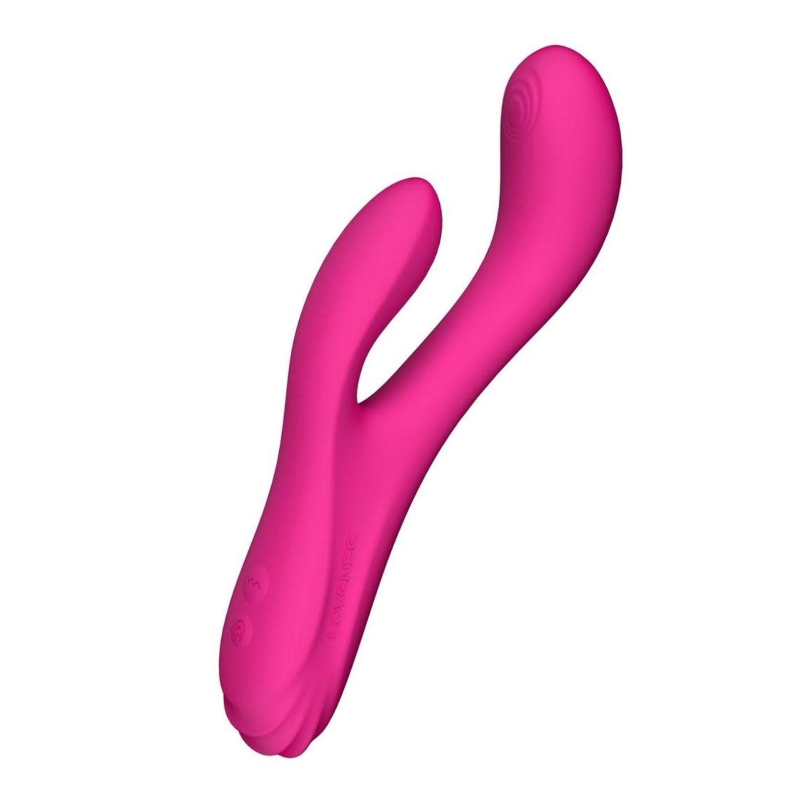 Lovense OSCI 3 Rechargeable Silicone G-Spot Vibrator With Clitoral Stimulator - Pink