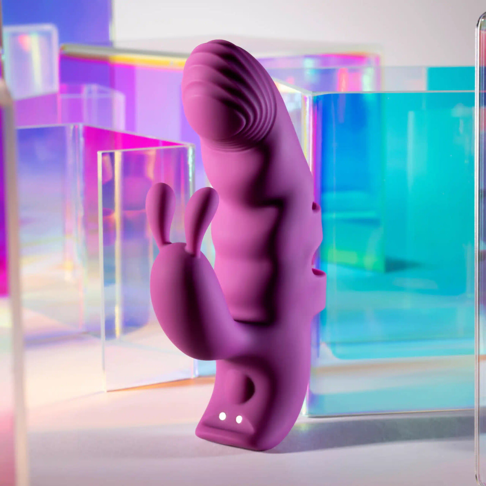 Playboy Lend a Hand Rechargeable Silicone Finger Vibrator - Purple