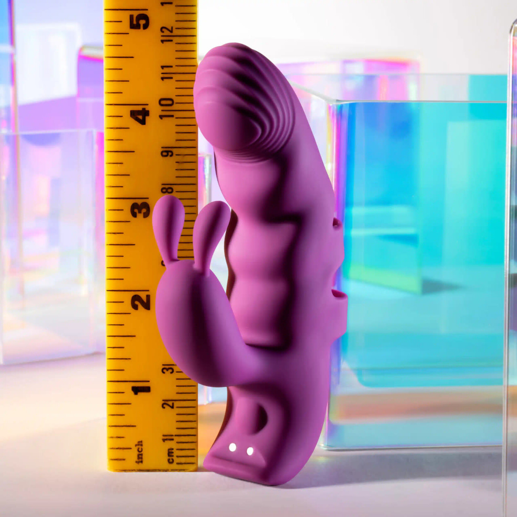 Playboy Lend a Hand Rechargeable Silicone Finger Vibrator - Purple