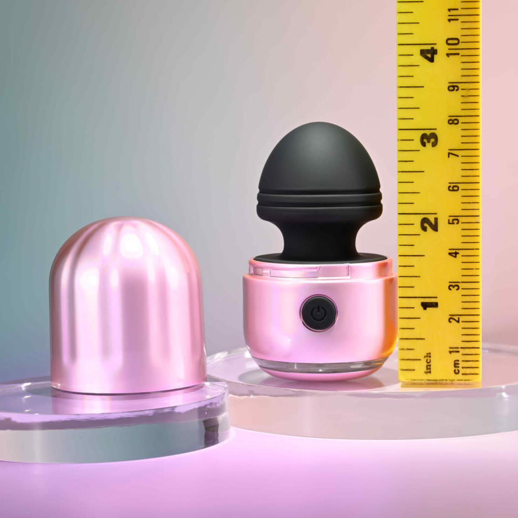 Vacation Vibes Vibrating Rechargeable Silicone Discreet Vibrator - Pink/Black