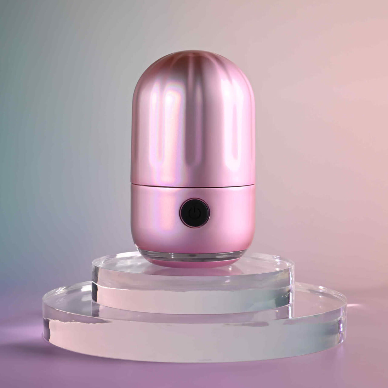 Vacation Vibes Vibrating Rechargeable Silicone Discreet Vibrator - Pink/Black