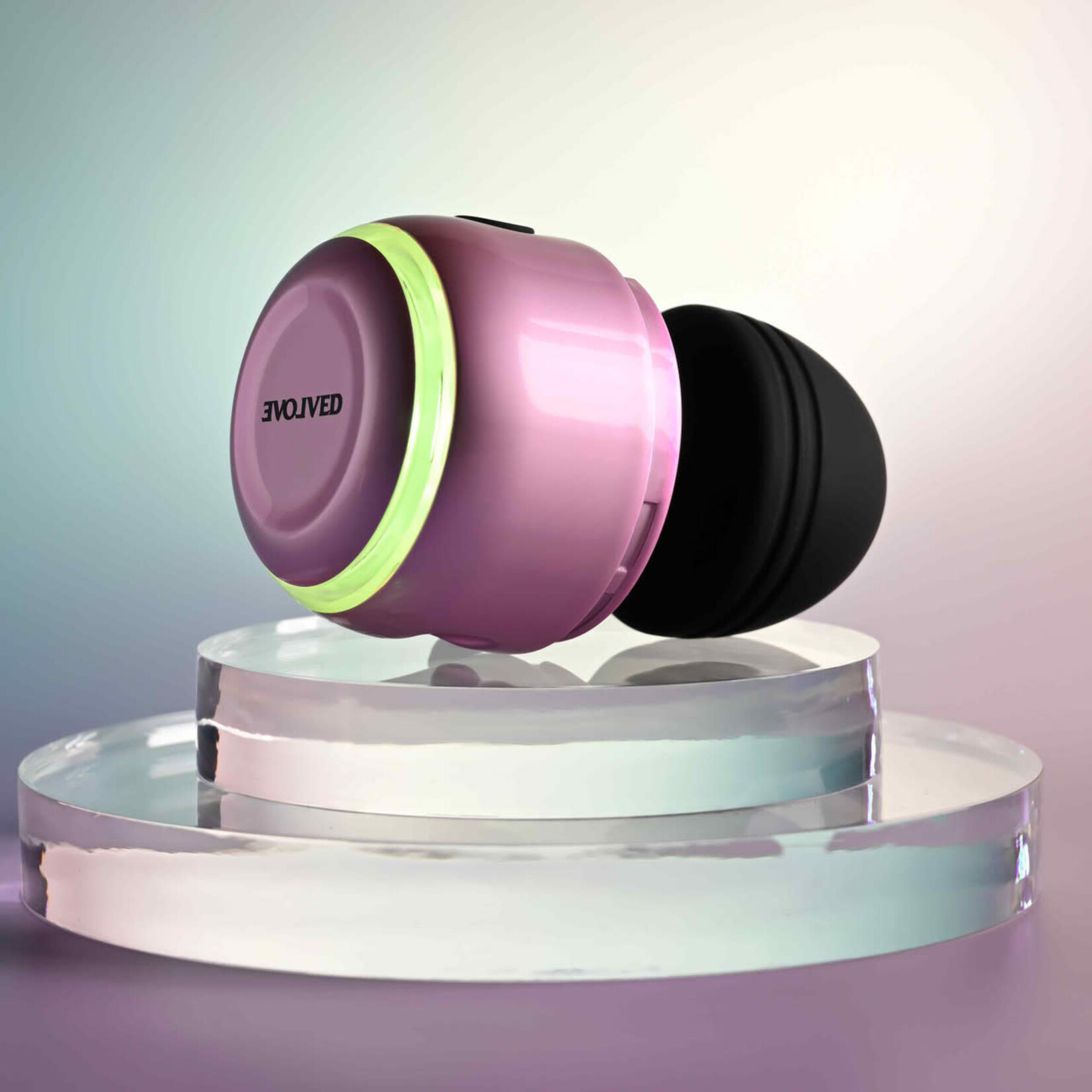 Vacation Vibes Vibrating Rechargeable Silicone Discreet Vibrator - Pink/Black