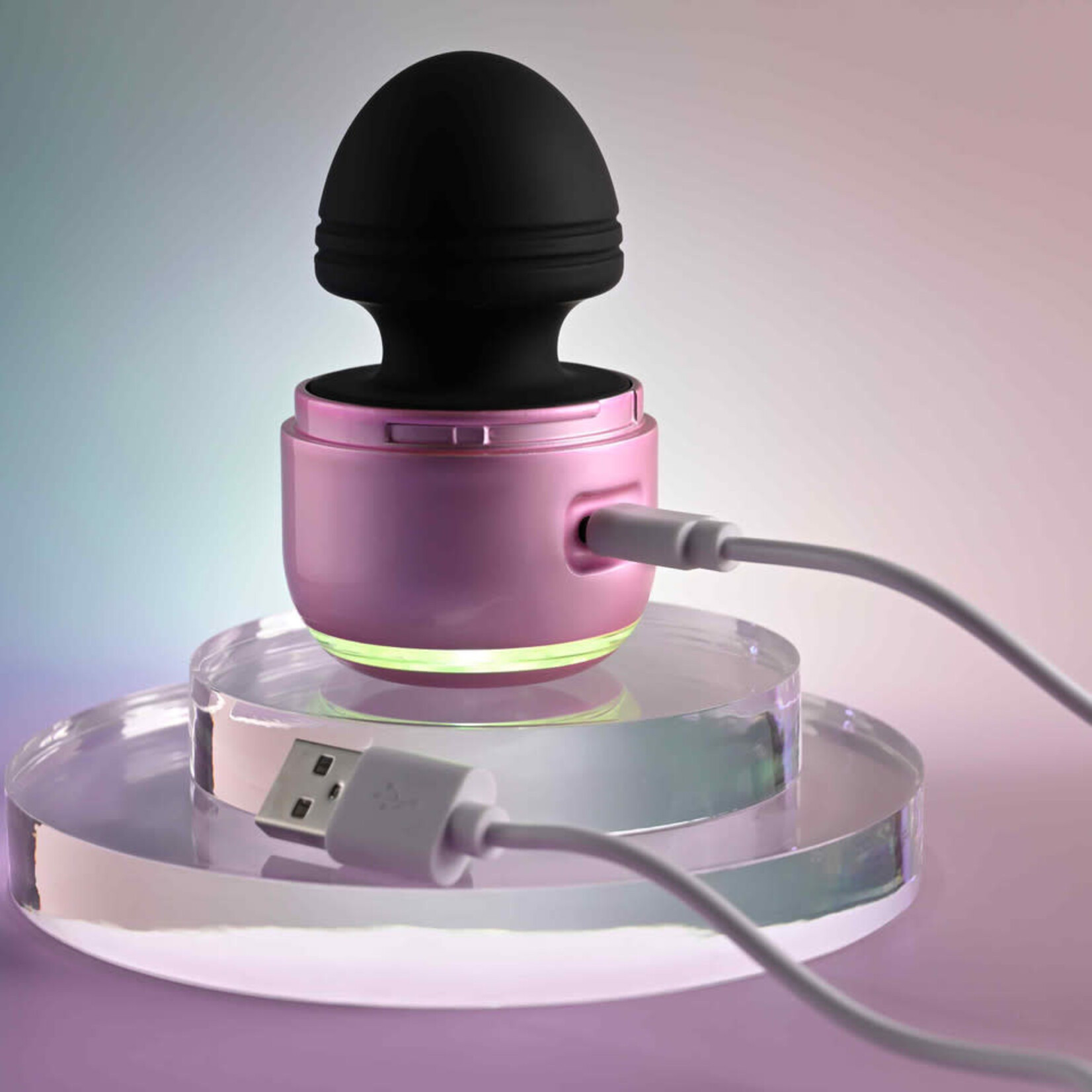 Vacation Vibes Vibrating Rechargeable Silicone Discreet Vibrator - Pink/Black