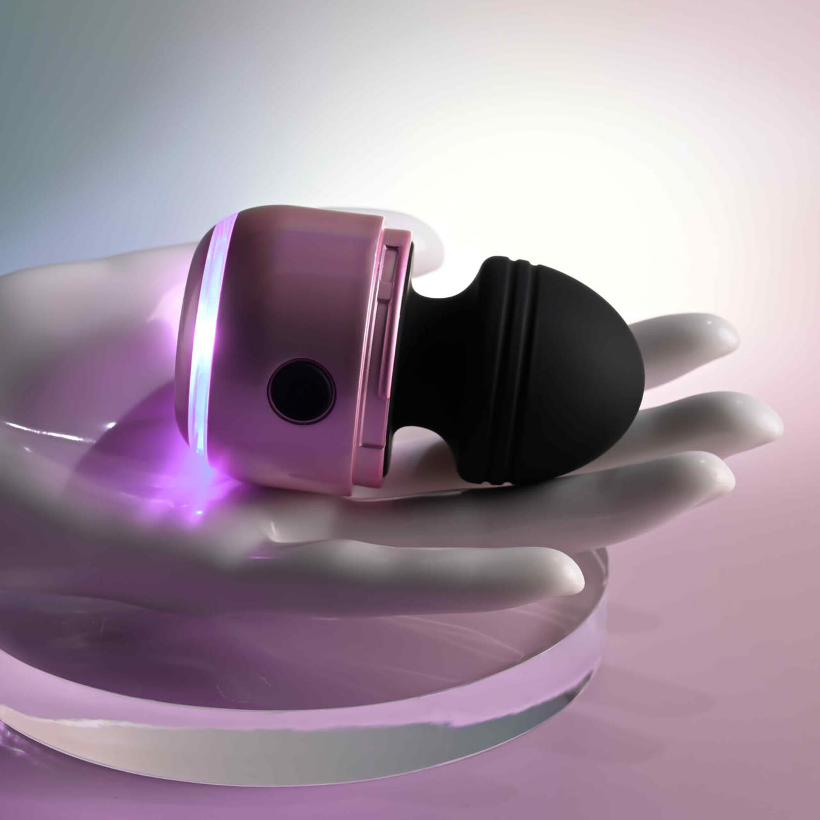 Vacation Vibes Vibrating Rechargeable Silicone Discreet Vibrator - Pink/Black