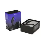 We-Vibe Vector+ Rechargeable Silicone Vibrating Prostate Massager with Remote Control - Charcoal Black