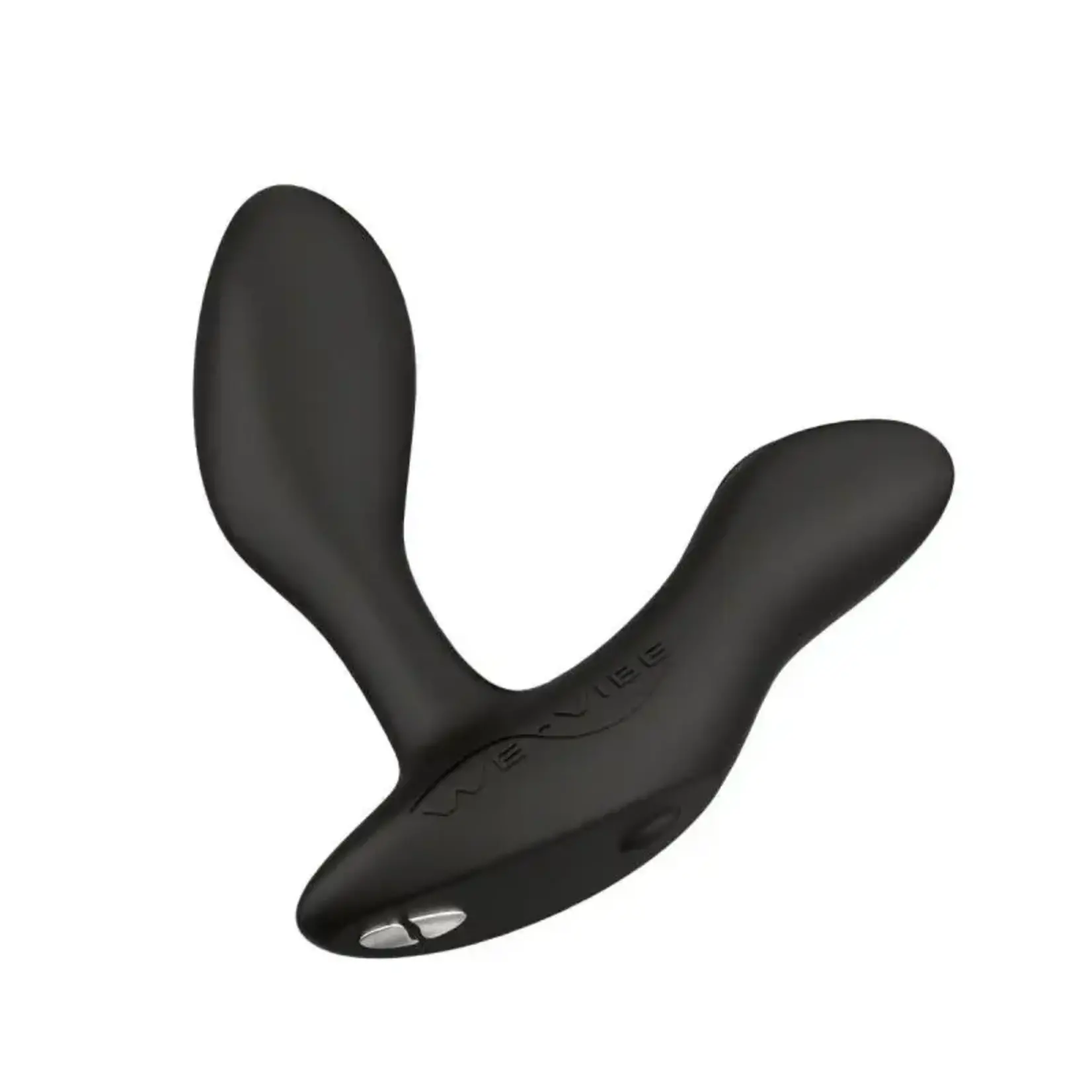We-Vibe Vector+ Rechargeable Silicone Vibrating Prostate Massager with Remote Control - Charcoal Black