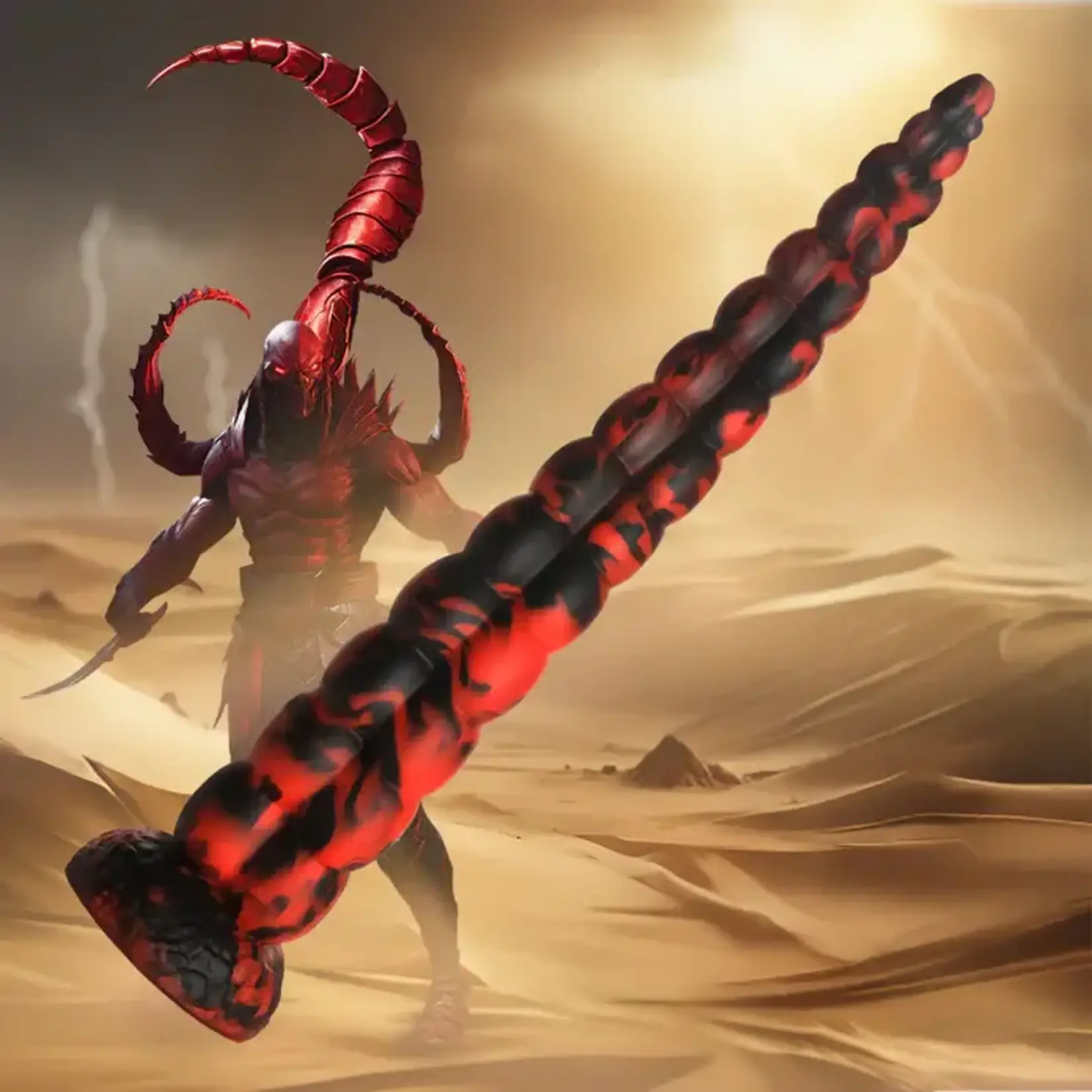 Creature Cock Stinger Silicone Dildo - Red