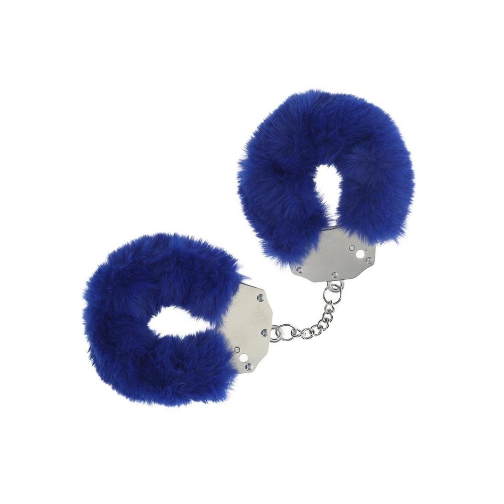 Ouch! Heavy-duty Fluffy Handcuffs - Navy